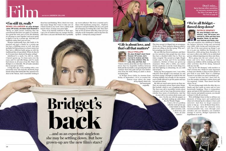 BRIDGET JONES INTERVIEW WITH RENEE ZELLWEGER FOR THE RADIO TIMES